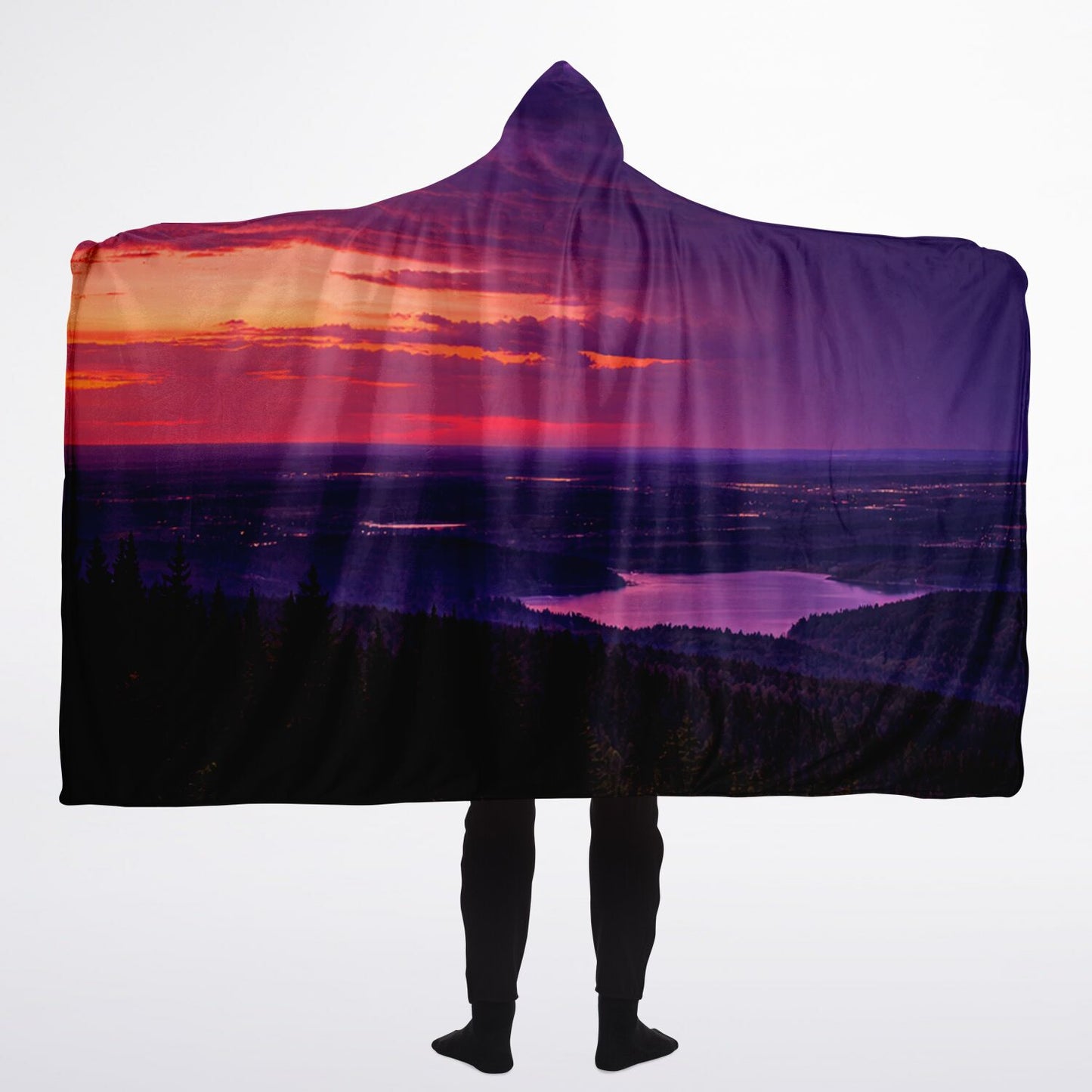 Opposite Sunset - Hooded Blanket