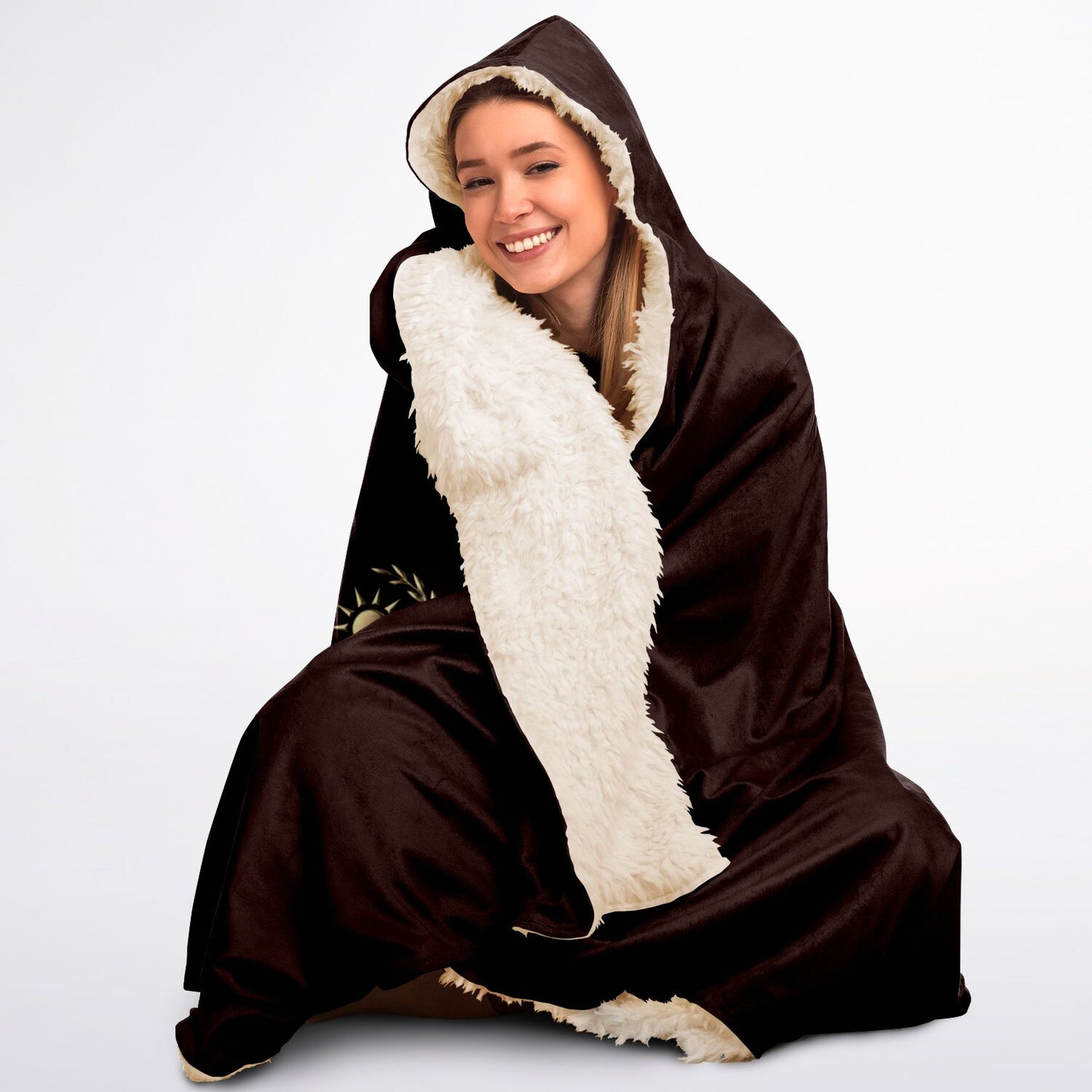 Ancient Wisdom Sherpa Blanket - Tinted