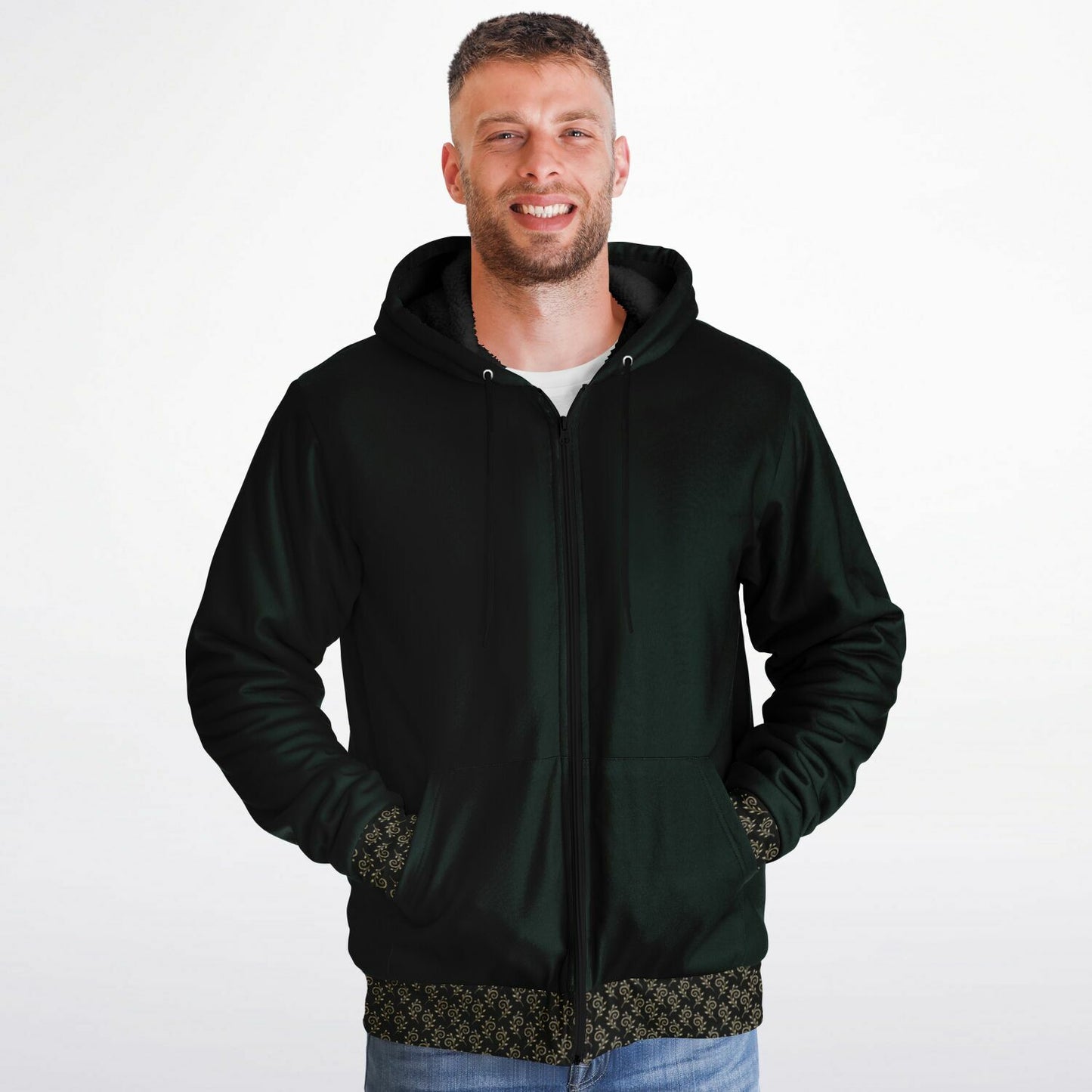 Ancient Wisdom - Extra-soft Zip-hoodie (green)