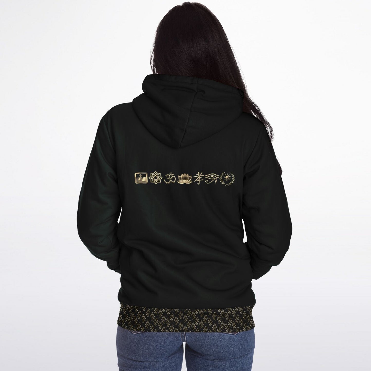 Ancient Wisdom - Extra-soft Zip-hoodie (green)