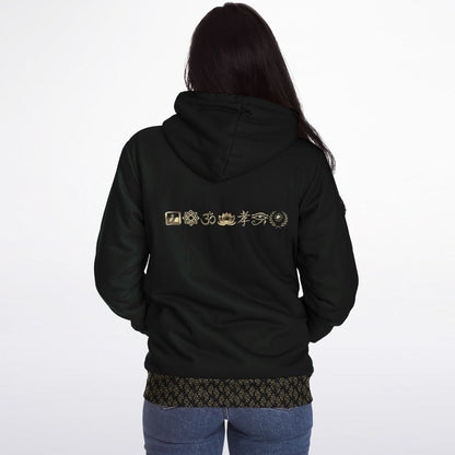 Ancient Wisdom - Extra-soft Zip-hoodie (green)