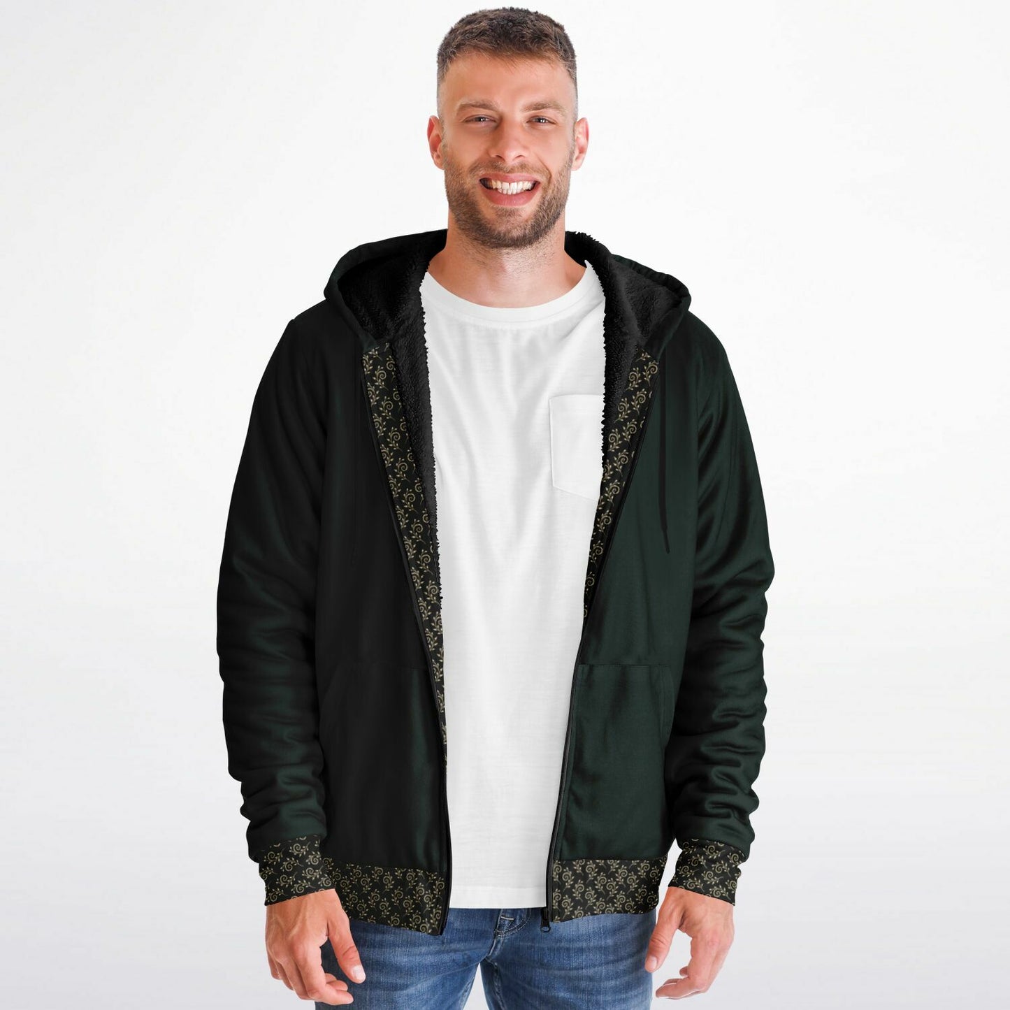 Ancient Wisdom - Extra-soft Zip-hoodie (green)