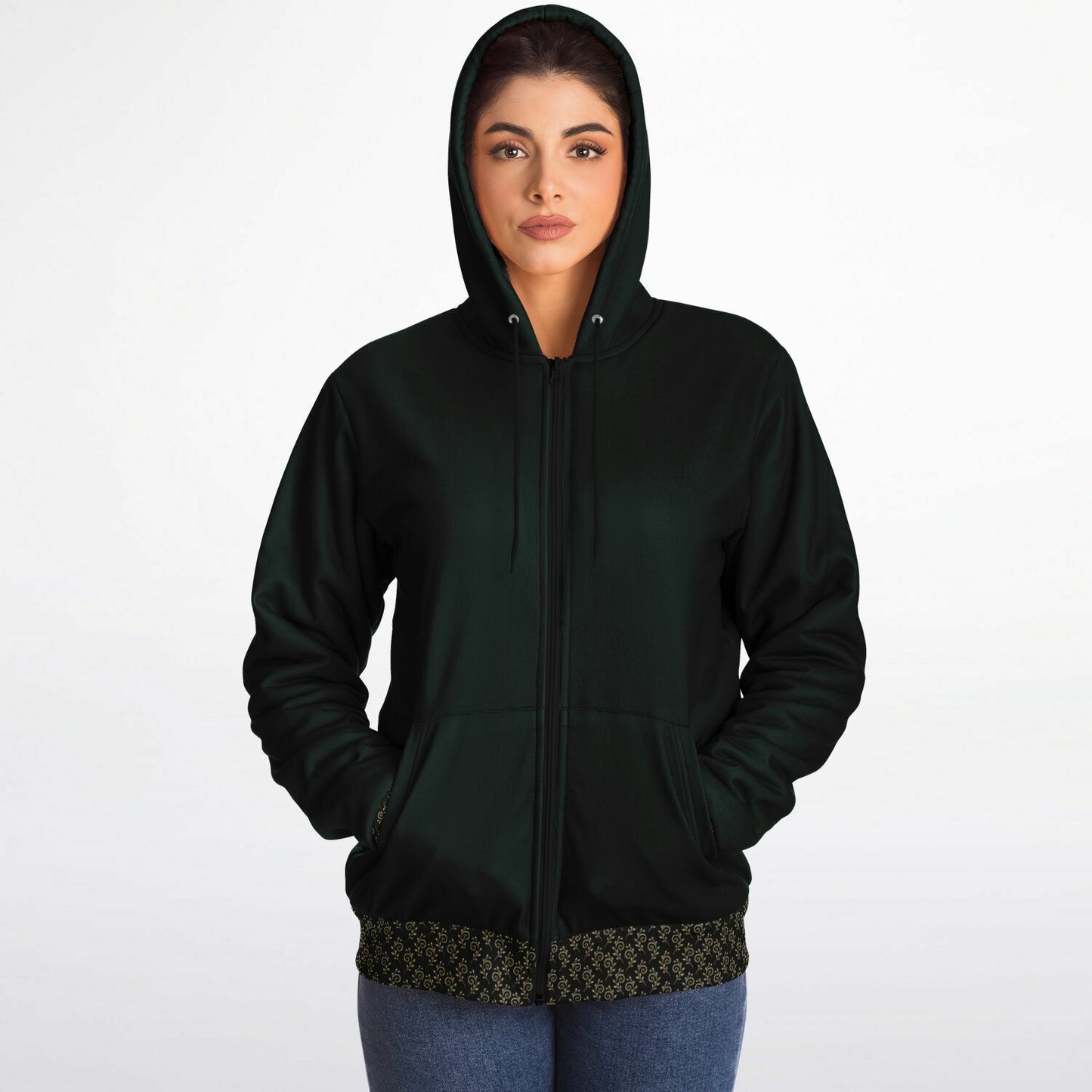 Ancient Wisdom - Extra-soft Zip-hoodie (green)