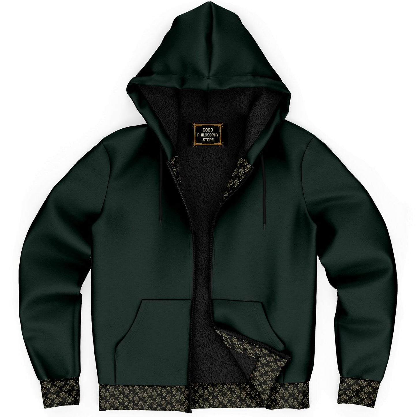 Ancient Wisdom - Extra-soft Zip-hoodie (green)