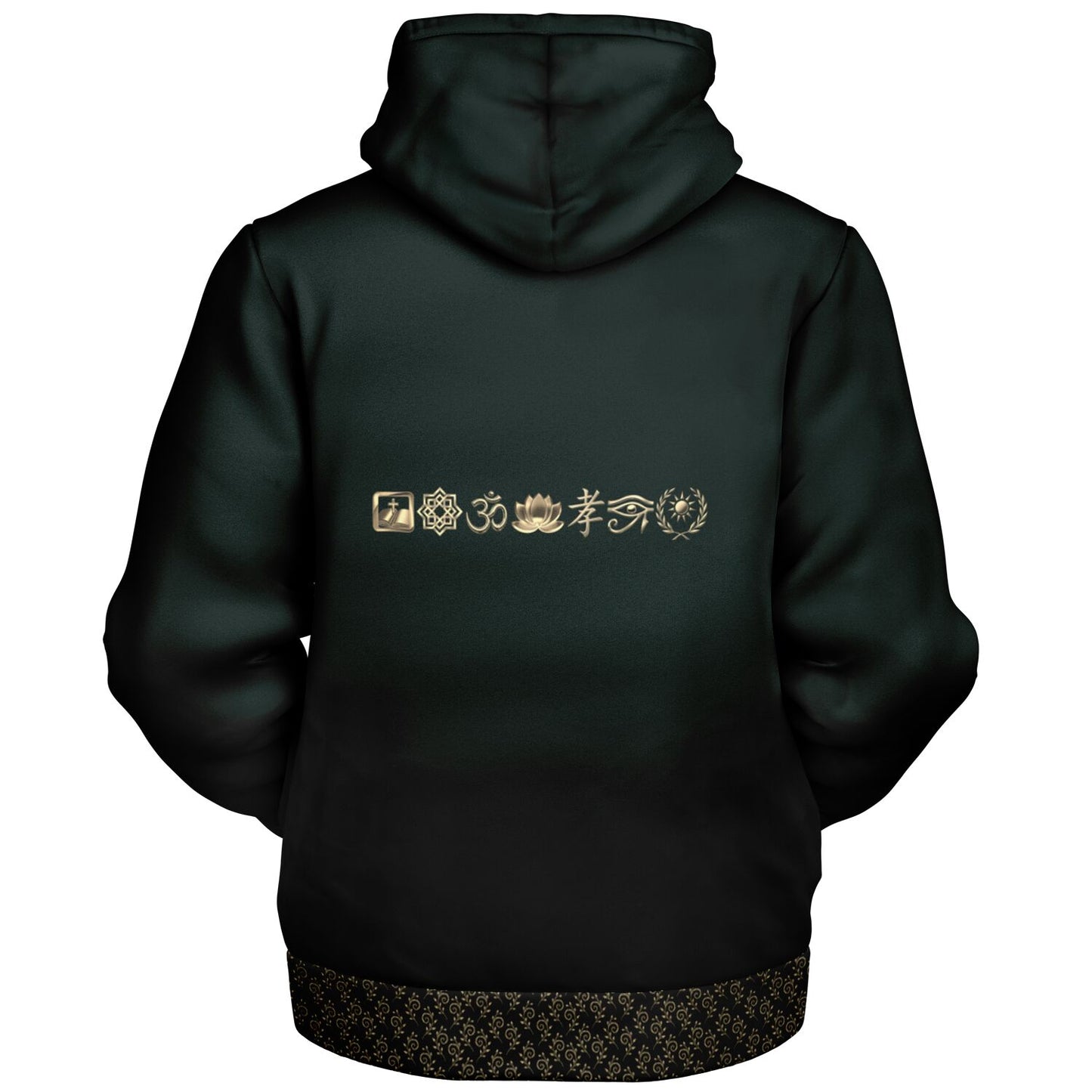 Ancient Wisdom - Extra-soft Zip-hoodie (green)