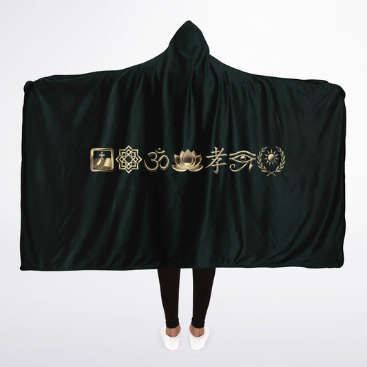 Ancient Wisdom - Sherpa blanket (green)